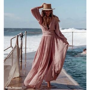 Jen’s Pirate Booty Lapis Pink Maxi Dress